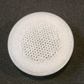 1.5 inch 3D-printed isopod tub vent, mesh face, frosted white